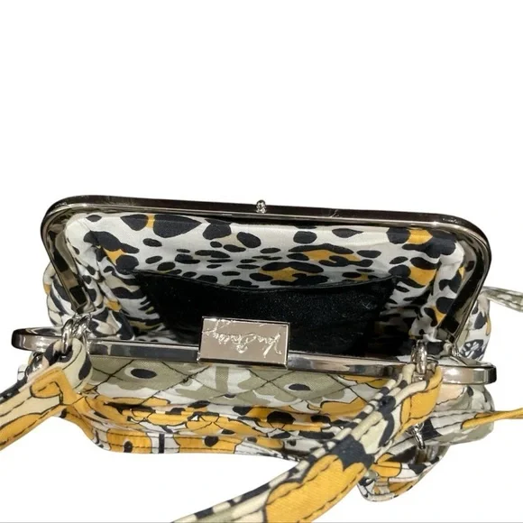 Vera Bradley Retired Go Wild Floral Animal Print Mini Frame Crossbody Bag - Picture 11 of 12
